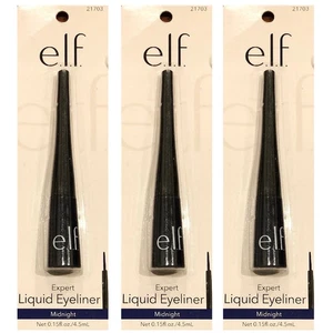 Pack of 3 e.l.f. Expert Liquid Eyeliner, Midnight (21703) - Picture 1 of 5