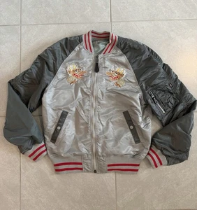 Alpha Industries MA-1 Souvenir Reversible Jacket Dragon Men’s Size Large - Picture 1 of 7