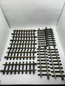 New Bright Holiday Express 9 STRAIGHT TRACKS 384-387 Series track - Picture 1 of 10