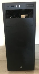 boitier pc CORSAIR ATX grand tour noir 2 ventilateur bon état - Photo 1/5