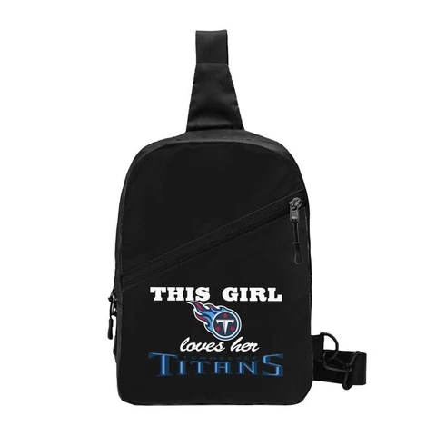 This Girl Loves Her Tennessee Titans Chest Package Folding Cross-body Bags Cover