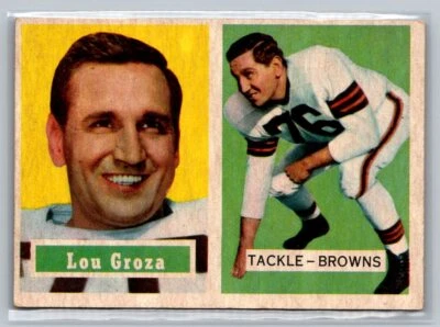 1957 Topps #28 Lou Groza - Image 1 of 2