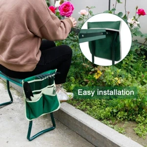 Garden Kneeler Tool Bag Stool Pouch Seat Storage Tote Hanging Organizer US - Picture 1 of 11
