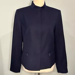 Pendleton 100% dark navy wool blazer Size 8 - Picture 1 of 4