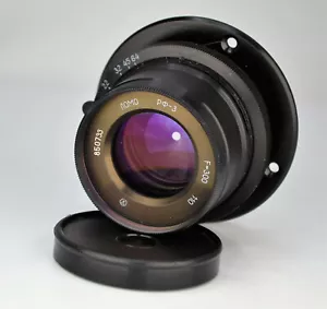 SERVICED! USSR 12-BLADES LOMO RF-3 LENS f10/300 for LARGE FORMAT+MOUNT RING (8) - Picture 1 of 8