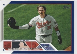ADLEY RUTSCHMAN Royal Blue RC 2023 Topps Update #US7 What a Rutsch US7 Rookie SP - Picture 1 of 1