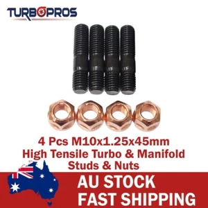 4 Pcs M10x1.25x45mm High Tensile Stud Kit for Manifold & Turbo - Imagen 1 de 5