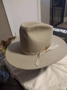 Vintage Bollman Trail Boss Western Hat Size 6 7/8 Camel Color Pure Wool USA - Picture 1 of 9