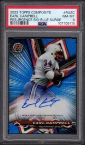 Earl Campbell Topps Composite 2023 #RA-EC Resurgence Auto-Azul/15 Calificado PSA 8 - Imagen 1 de 2