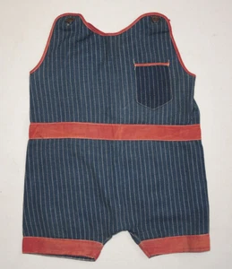Vtg Antique 1910s Toddler Stifel Indigo Wabash Jumper Coveralls Overalls - Picture 1 of 11