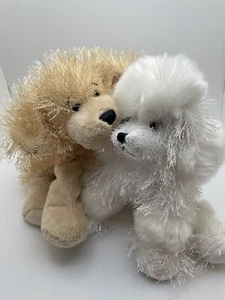 Webkinz Ganz Golden Retriever White Poodle Plush 8" Puppy Dog No Code Lot - Picture 1 of 14