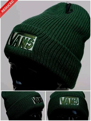 VANS OFF THE WALL GORRO ACANALADO VERDE TEJIDO LOGO EN LA PARTE DELANTERA UNISEX TALLA ÚNICA Foto 1 de 4