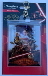 Disney Parks Star Wars Galaxy Lanyard Pouch Rise of Skywalker Pin Trading NEW - Picture 1 of 1