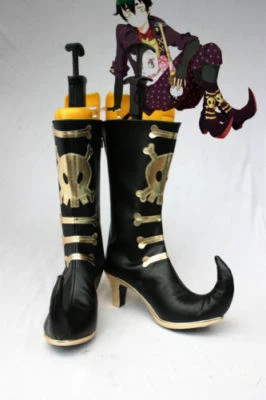 Anime Ao no Exorcist Zapatos Azul Exorcista Amaimon Juegos con disfraces Botas Foto 1 de 4