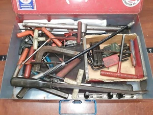 Assorted Snap On, Craftsman, Mac, Tools, T-Handle Hex Set in Blue Metal Box, c-x - Picture 1 of 7