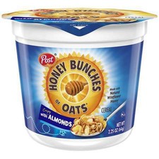 UPC 884912001122 product image for POST 88037 Post Honey Bunches Of Oats Almonds Cereal 2.5 oz. Bowl, PK12 | upcitemdb.com
