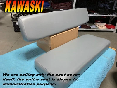 FUNDA ASIENTO KAWASAKI MULE 2500 2510 3000 3010 UTV Diesel 4X4 CUBIERTAS GRIS 246A Foto 1 de 4