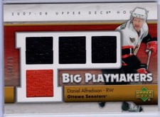 2007-08 Upper Deck Big Playmakers #BPDA Daniel Alfredsson 48/50 *S448