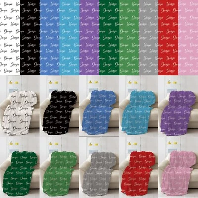 Customized Names Blanket, Personalized Fleece Name Blanket For Kids Baby Friends - Image 1 of 4