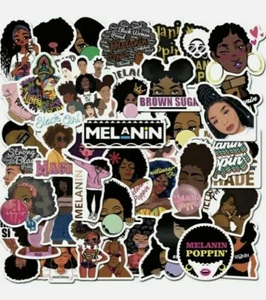 50 pegatinas de vinilo impermeable melanina poppin - Imagen 1 de 8