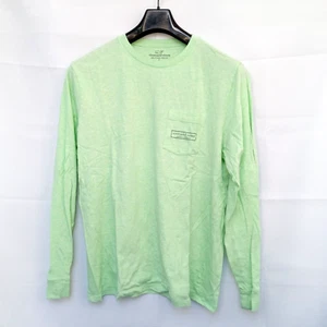 Vineyard Vines Long Sleeve T-Shirt Men's L Light Green Cotton Lightweight - Picture 1 of 8