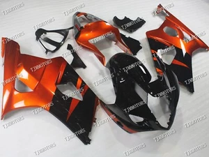 For 2003 2004 GSXR1000 Orange Black ABS Injection Mold Bodywork Fairing Kit - Picture 1 of 9
