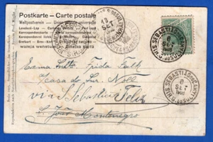 BRASILIEN, 1908, LOKAL ZIRKULIERTE POSTKARTE, SEBASTIAO DO CAHYUDOS STEMPEL - Bild 1 von 2