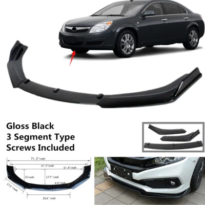 Add-on Universal Fit For Saturn Aura 2007-2009 Front Bumper Lower Lip Spoiler - Изображение 1 из 4