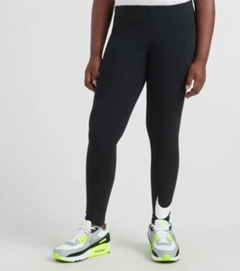 NEW Nike Big Kids Girls 7-16 NSW Favorites Swoosh Tight Leggings - Black - Large - Picture 1 of 5