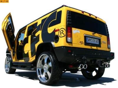 Fox Duplex Escape Deportivo Hummer H2 Desde Año Fab. 03 Re Li Je 2x100mm Afilado - Imagen 1 de 3