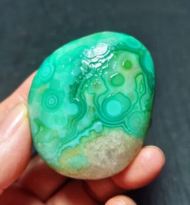 TOP 81.8g Natural Gobi Agate Eyes Agate Silk Banded Agate Crystal Healing BY1377 - Picture 1 of 11