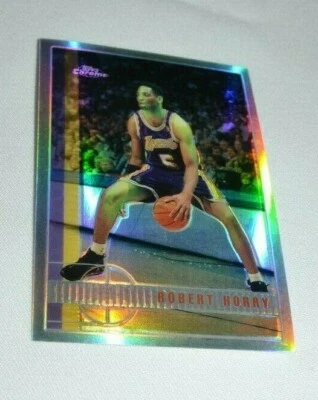 Tarjeta refractor Robert Horry Forward Lakers 1998 Topps cromada 95 Foto 1 de 4