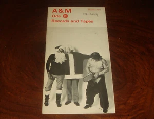 Ultra Rare A&M RECORDS AND TAPES Little Catalog DECEMBER 1971 Roster Christmas - Picture 1 of 8