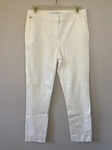 Diane von Furstenberg Women's Size 4 Ivory Dress Pants Slacks Flat Pockets DVF