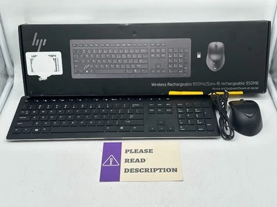 HP Wireless Rechargeable 950MK Mouse and Keyboard READ/FOR PARTS - Image 1 of 4