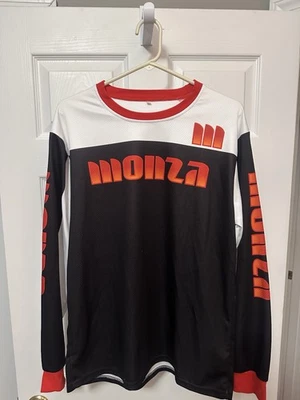 Футболка Monza BMX Club Black Fade BMX средняя оранжевая впитывающая влагу РЕДКАЯ НОВАЯ - Изображение 1 из 4