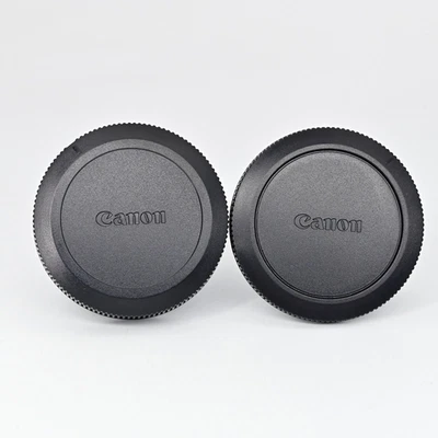 Tampa do corpo Canon RF + tampa da lente traseira R-F-5 tampa de poeira da lente EOS R RF RF-S sem espelho - Imagem 1 de 4