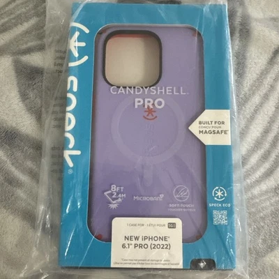 Funda delgada Speck CandyShell iPhone 14 PRO MagSafe protección para teléfono púrpura/rojo nueva Foto 1 de 4