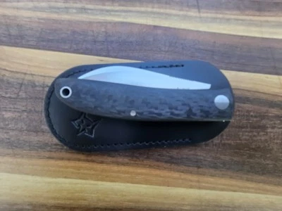 Cuchillos Fox Livri junta deslizante CF M390 acero inoxidable negro fibra de carbono FOX273CF Foto 1 de 4