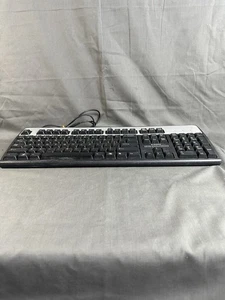 HP KU-0316 Black & Silver USB Keyboard (434821-007) - Picture 1 of 9