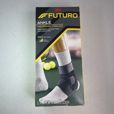 3M FUTURO Ankle Brace Performance Stabilizer Firm Support Adjustable Black 8-10” - Image 1 of 4