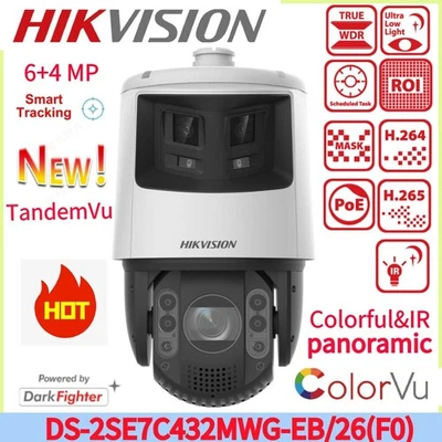 Hikvision DS-2SE7C432MWG-EB/26(F0) 6MP Colorful Panoramic 4MP 32x PTZ IP Kamera - Image 1 of 4