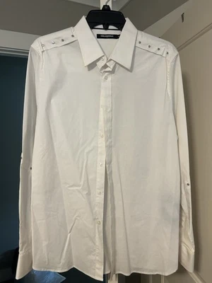 Karl Lagerfeld Paris 男式白色长袖 — 第 1/4 张图片