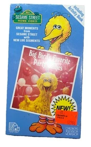 Sesame Street: Big Bird's Favorite Party Games VHS Tape 1988 Rare Cartoon SEALED - Picture 1 of 8