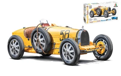 KIT MODELLINO AUTO STATICO ITALERI BUGATTI TYPE 35B TARGA FLORIO MONACO GP 1:12 - Immagine 1 di 4