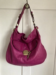Pre Loved, Mulberry Audrina Hobo/Slouch Bag In Magenta - Picture 1 of 20