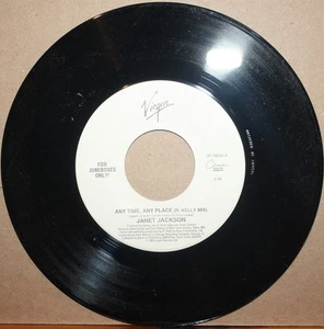 JANET JACKSON *Any Time, Any Place* THROB Modern Soul 45 on VIRGIN S7-18095 JUKE - Picture 1 of 2