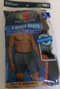 Calzoncillos boxer Three Fruit of the Loom talla grande 100 % algodón naranja y verde - Imagen 1 de 2