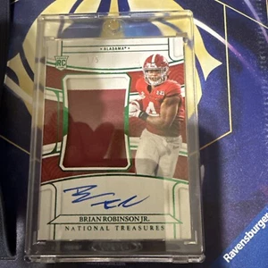 2022 Panini National Treasurers - Emerald #43 Brian Robinson Jr. 1/5 (RC) - Picture 1 of 7