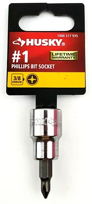 Husky #1 Phillips Bit Socket 3/8" Drive H3DPBS1 - Image 1 of 4